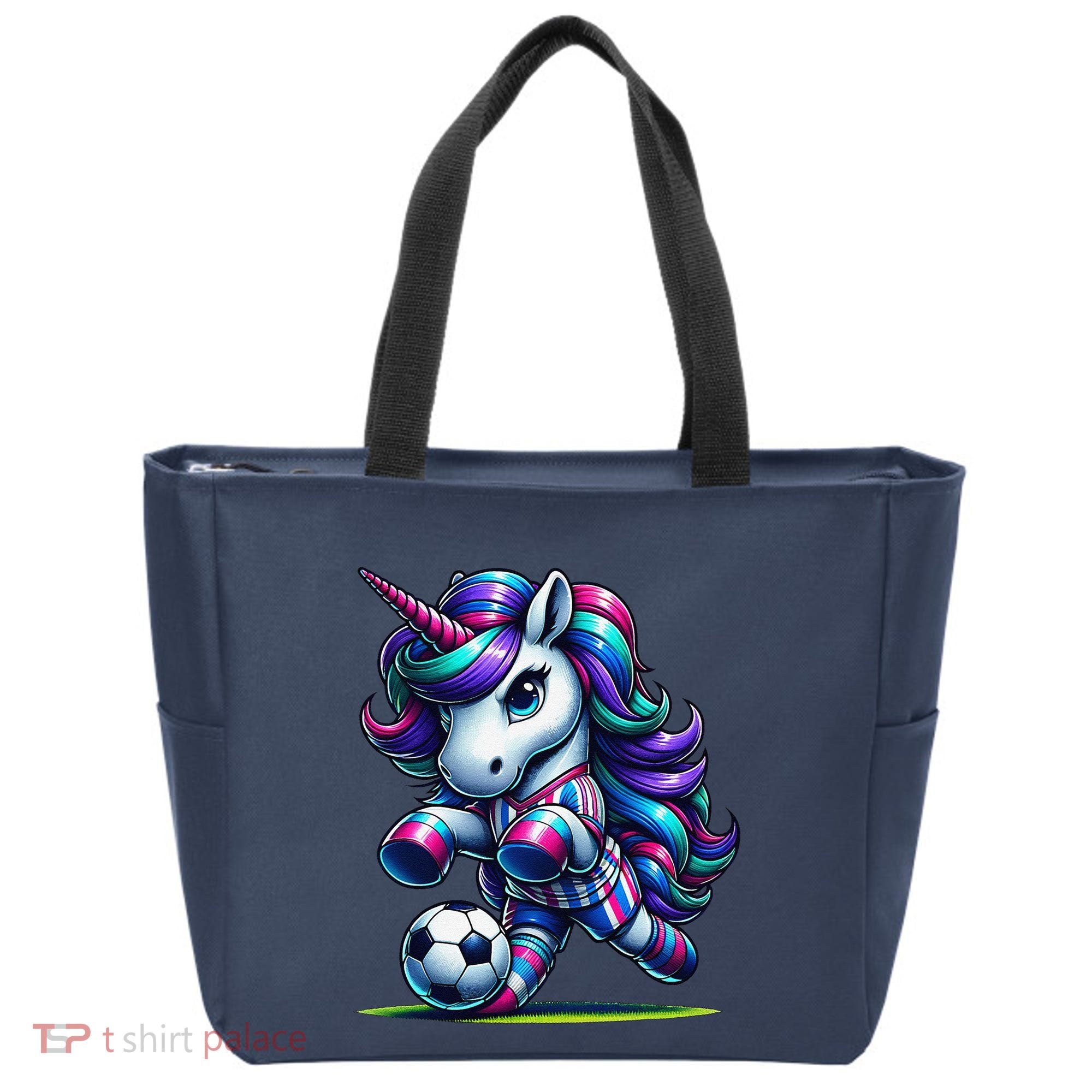 Unicorn Soccer Team Player Tote Bag
