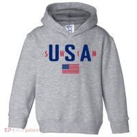 Usa Swim  Usa Summer Swimming 2024 Games Toddler Hoodie thumb 0