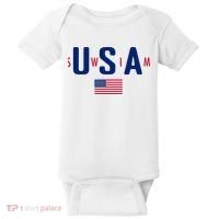 Usa Swim  Usa Summer Swimming 2024 Games Baby Bodysuit thumb 0