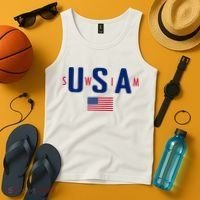 Usa Swim  Usa Summer Swimming 2024 Games Tank Top thumb 4