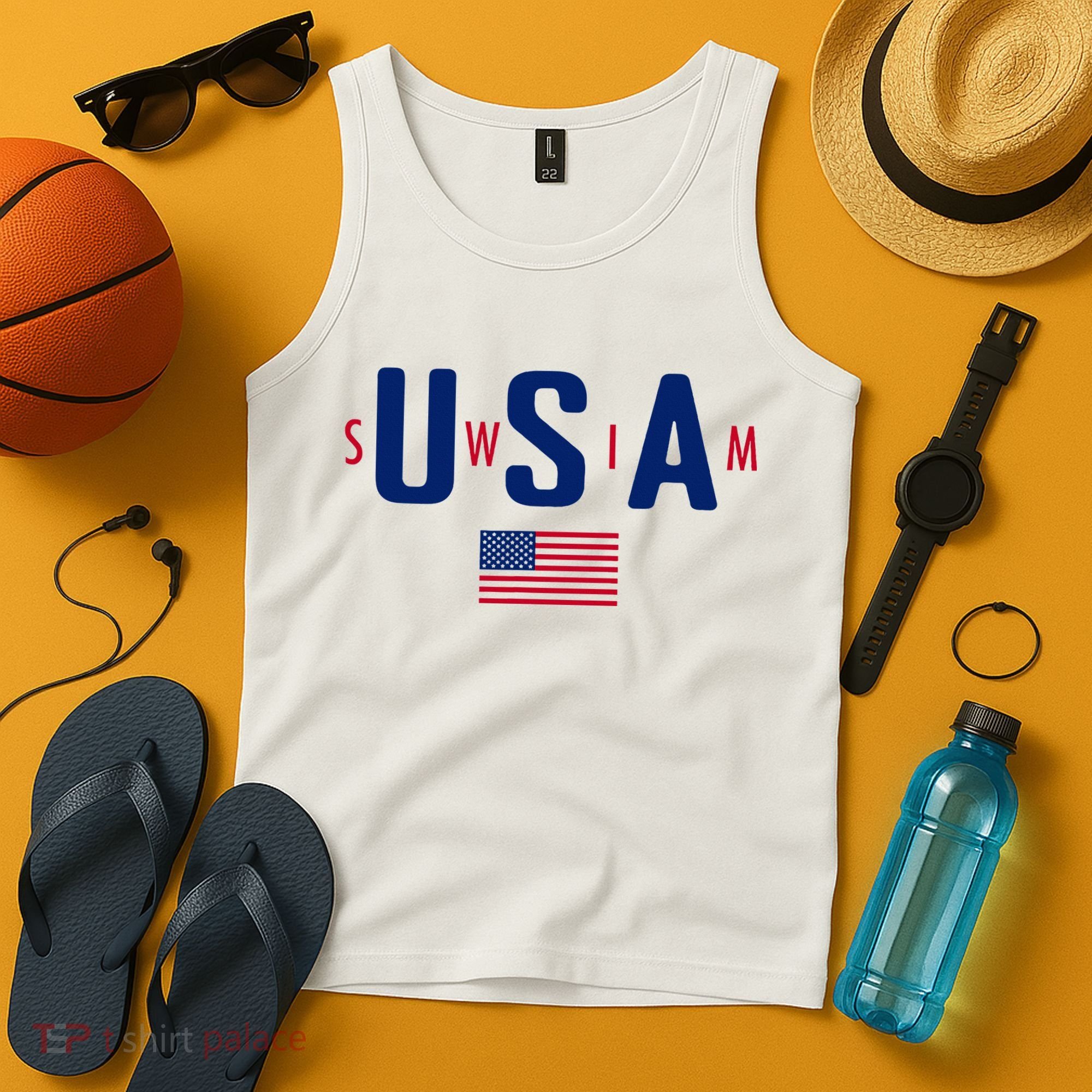 Usa Swim  Usa Summer Swimming 2024 Games Tank Top