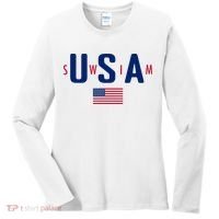 Usa Swim  Usa Summer Swimming 2024 Games Women's Long Sleeve Shirt thumb 0