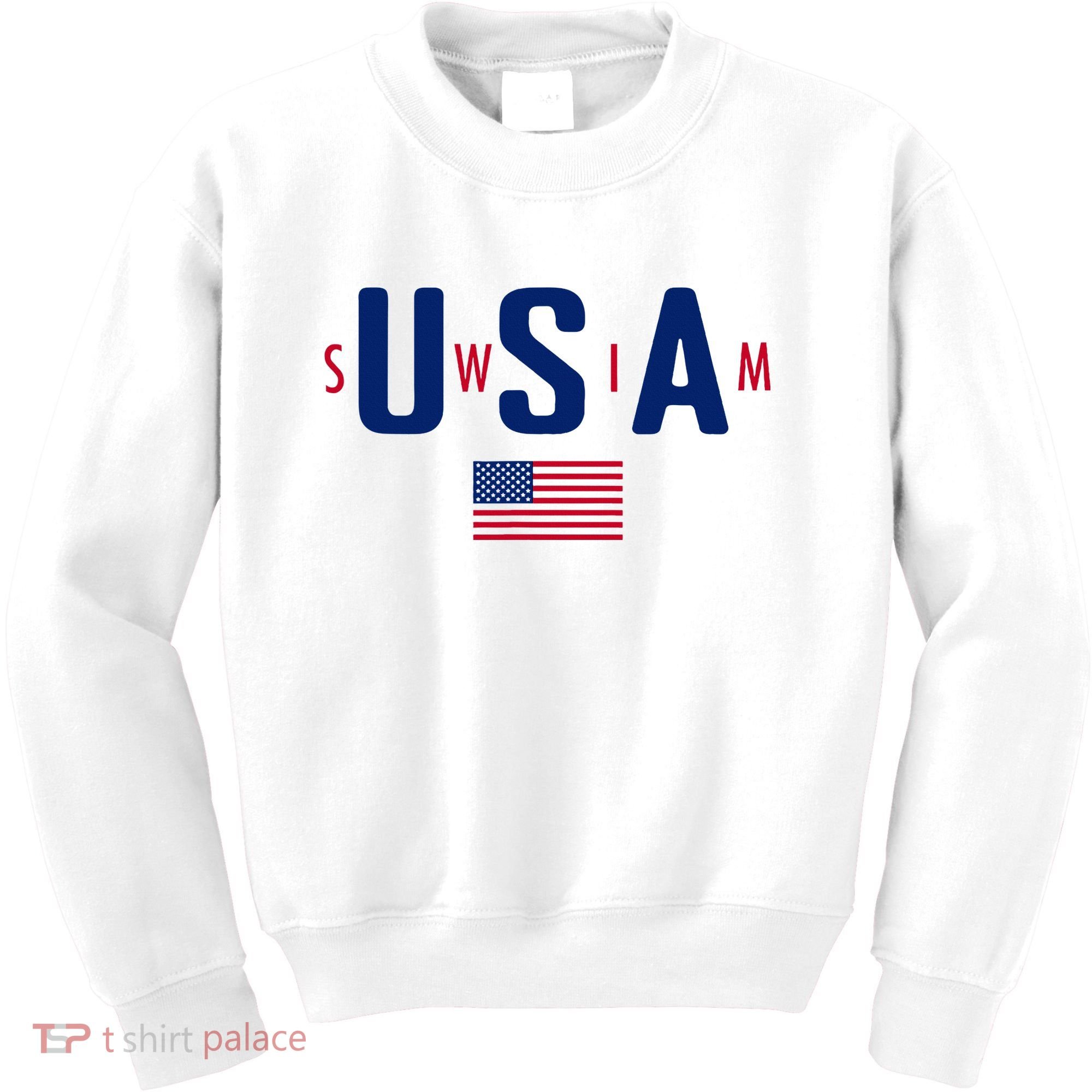 Usa Swim  Usa Summer Swimming 2024 Games Kids Sweatshirt