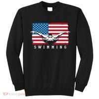 USA Swimming US Flag With Swimmer Swim Team Sweatshirt thumb 0