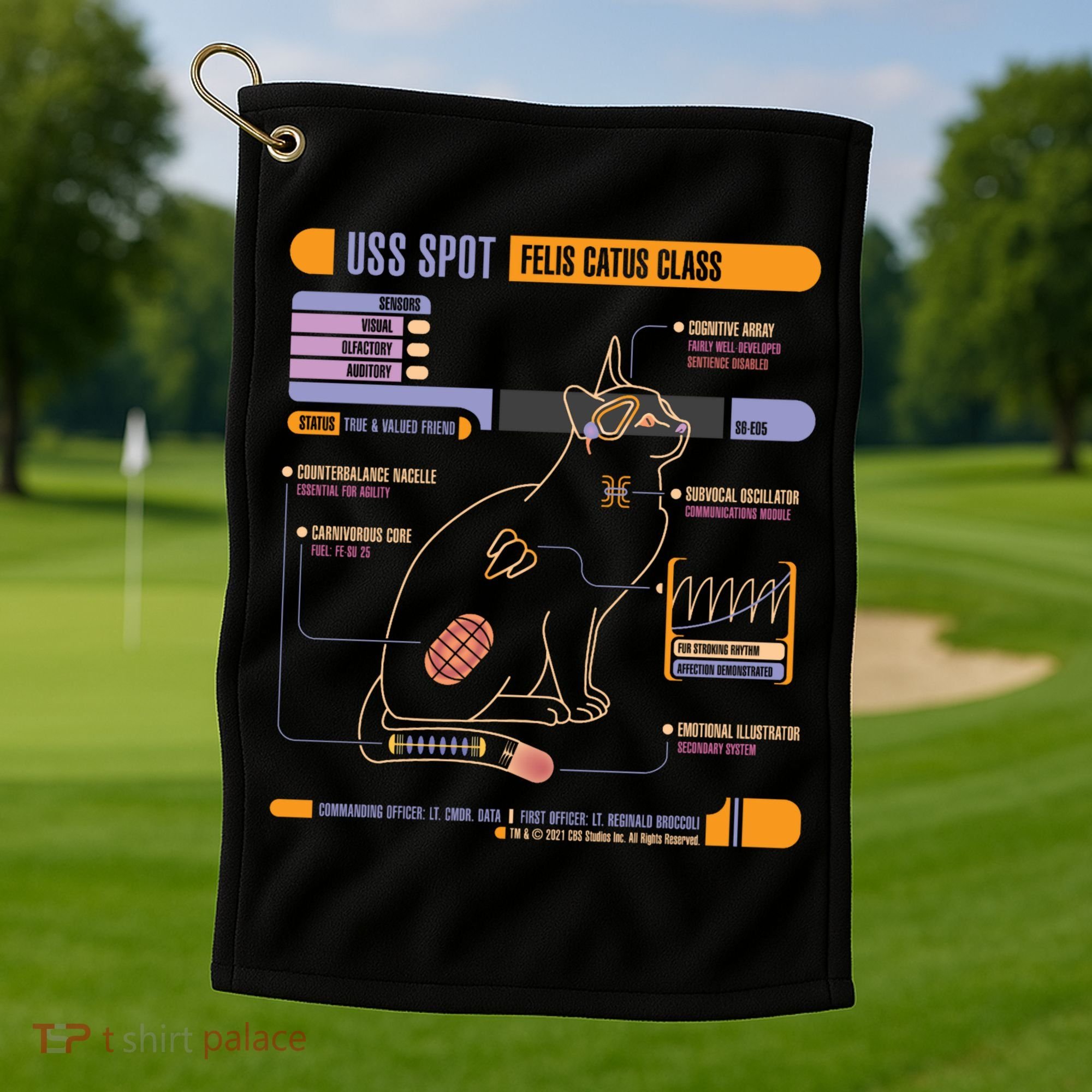 Uss Spot Golf Towel