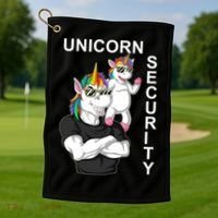 Unicorn Security Golf Towel thumb 1