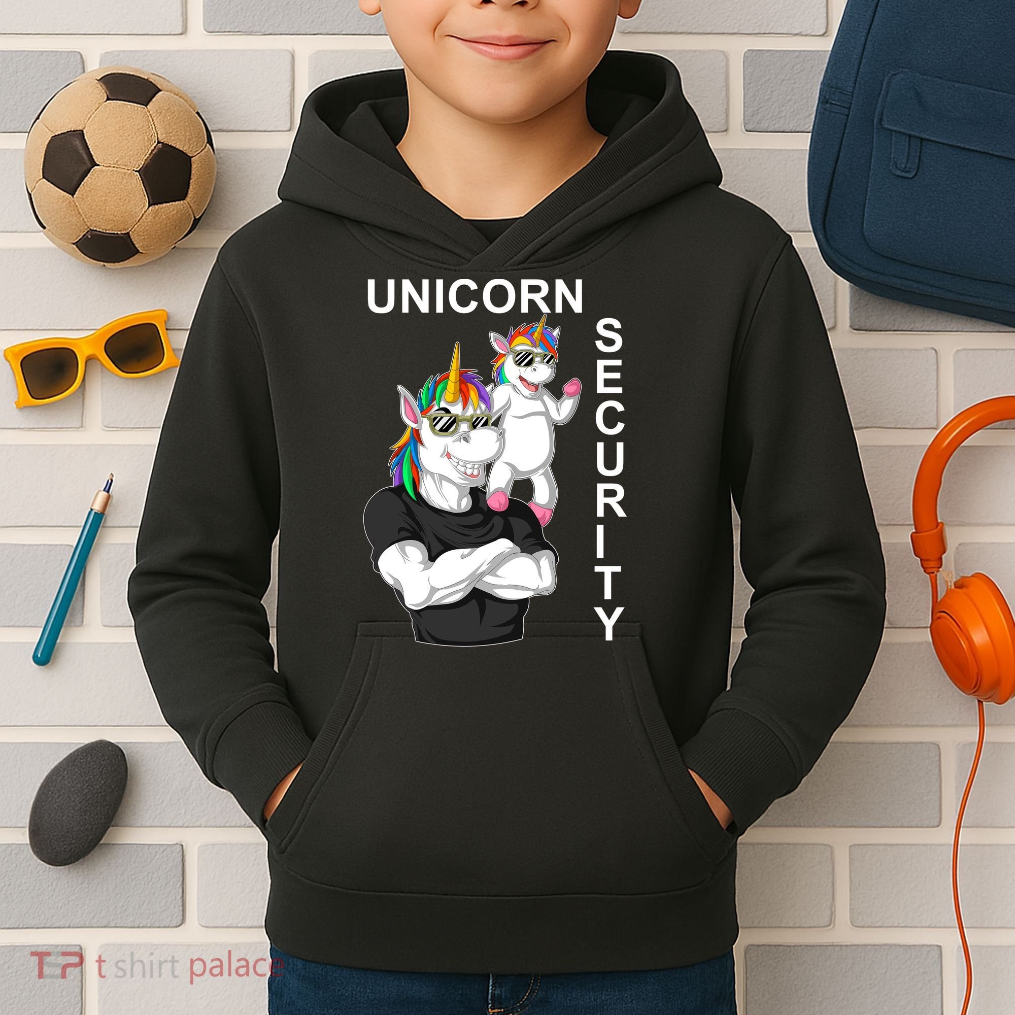 Unicorn Security Kids Hoodie
