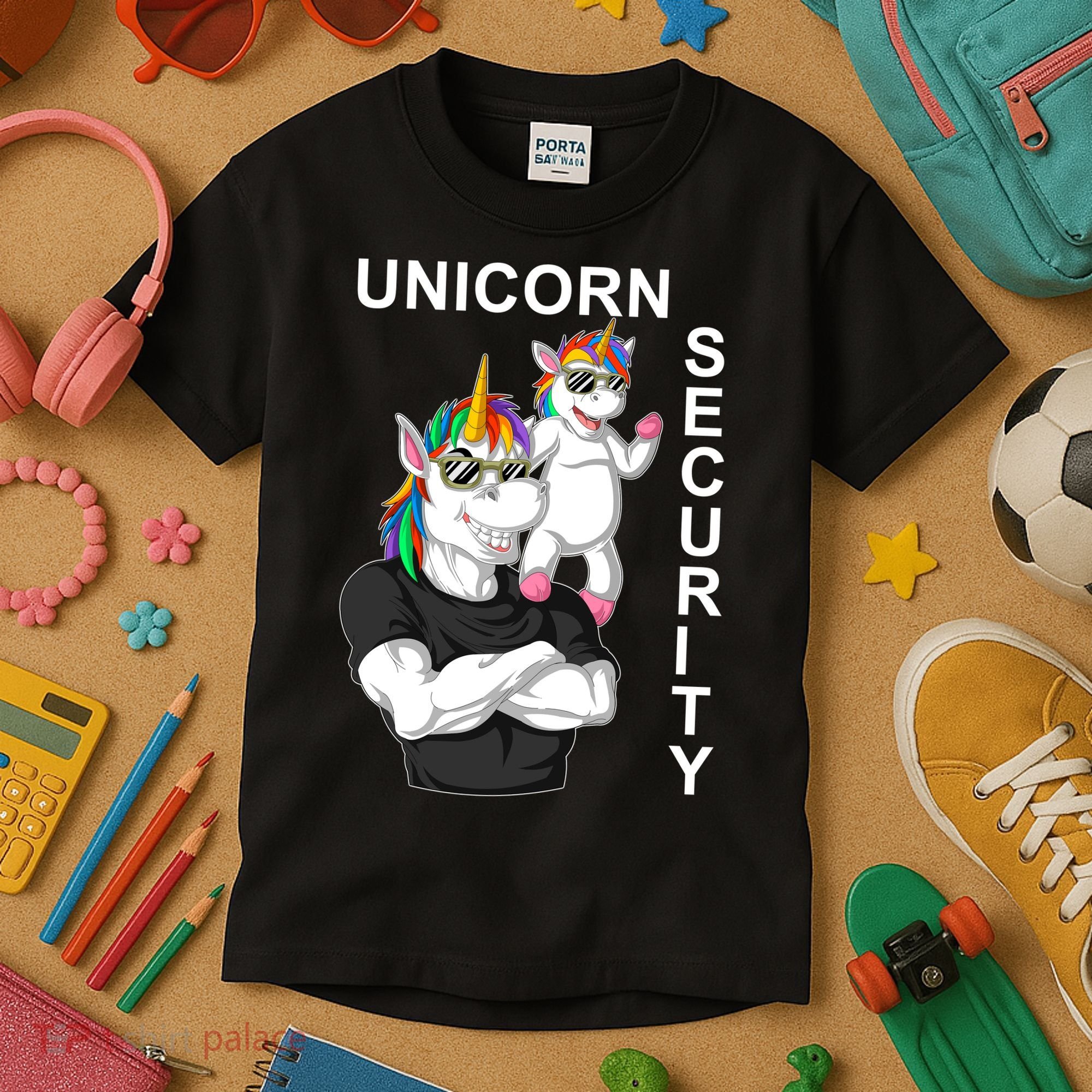 Unicorn Security Kids T-Shirt