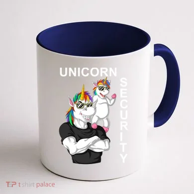 Unicorn Security Coffee Mug back