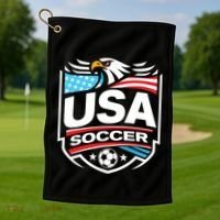 Usa Soccer Golf Towel thumb 1