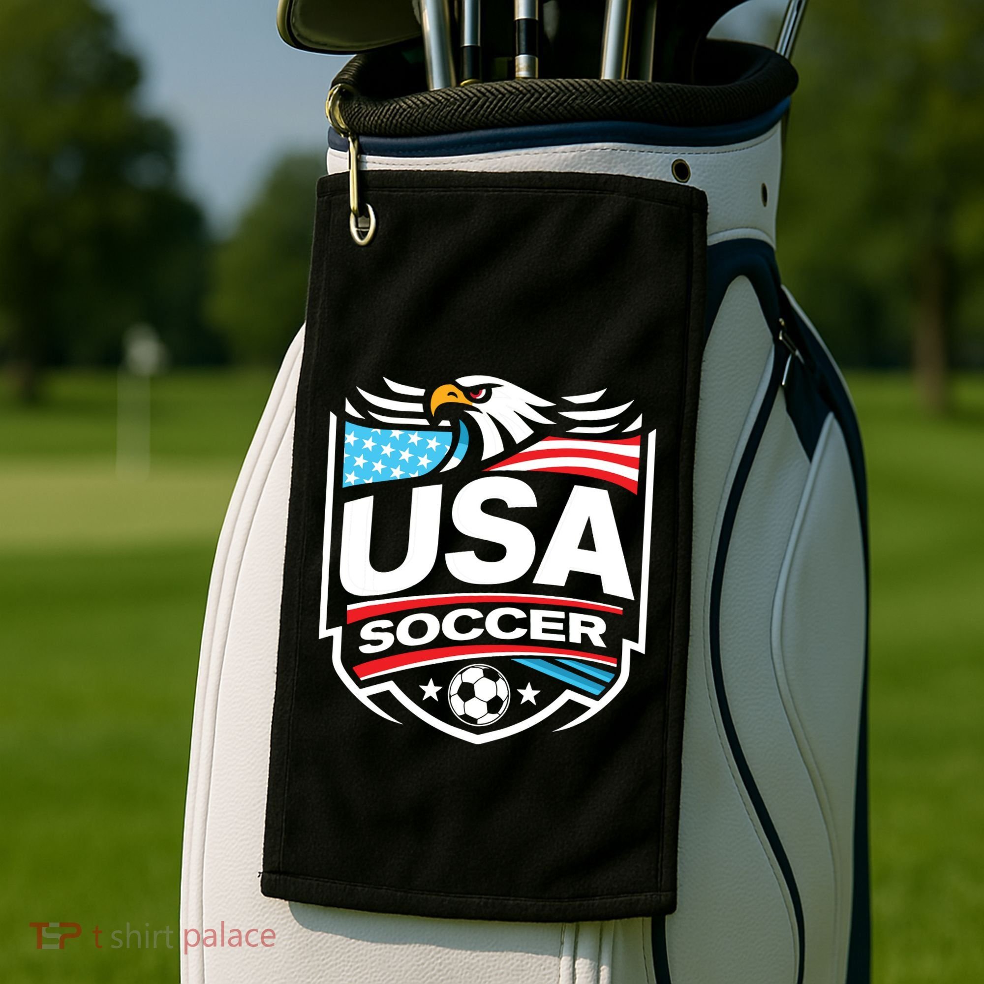Usa Soccer Golf Towel
