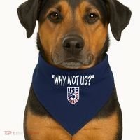 U.S. Soccer USA Why Not Us USA-Made Doggie Bandana thumb 1