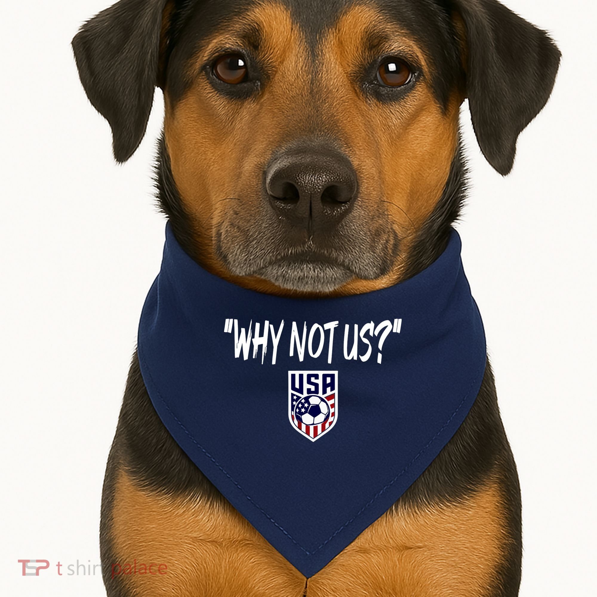 U.S. Soccer USA Why Not Us USA-Made Doggie Bandana