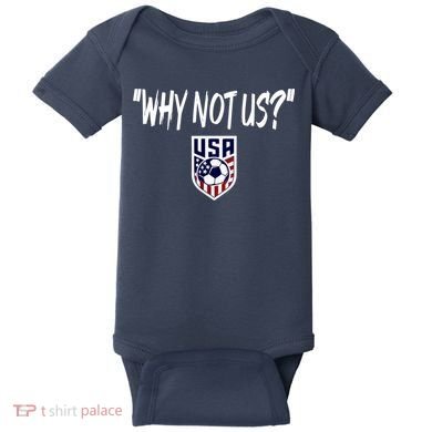 U.S. Soccer USA Why Not Us Baby Bodysuit