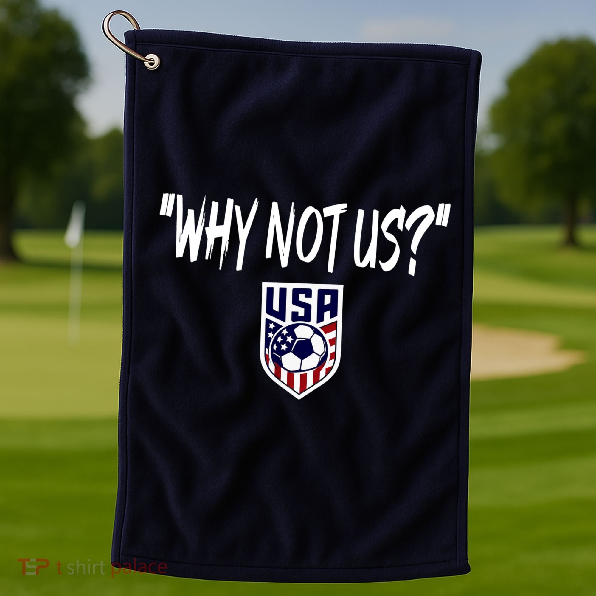 U.S. Soccer USA Why Not Us Golf Towel