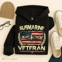 U.S Submarines Veteran Service Military Patriotic Hoodie thumb 4