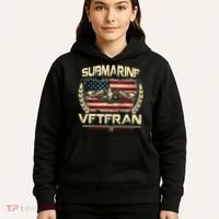 U.S Submarines Veteran Service Military Patriotic Hoodie thumb 5