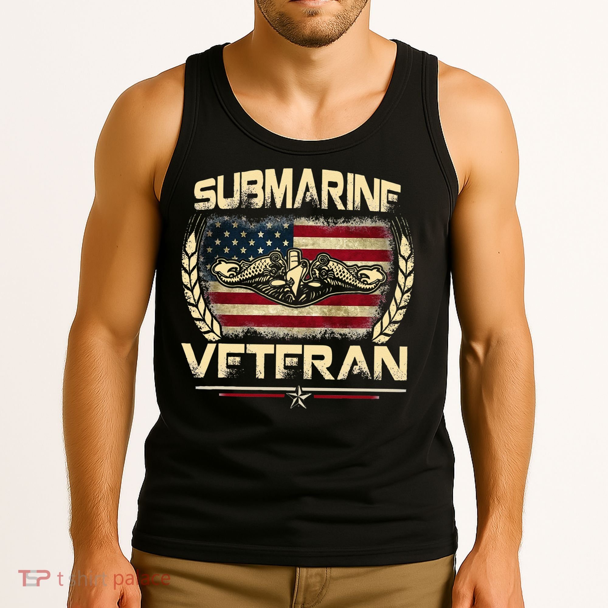 U.S Submarines Veteran Service Military Patriotic Tank Top