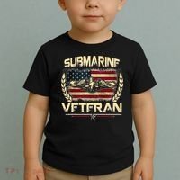 U.S Submarines Veteran Service Military Patriotic Toddler T-Shirt thumb 2