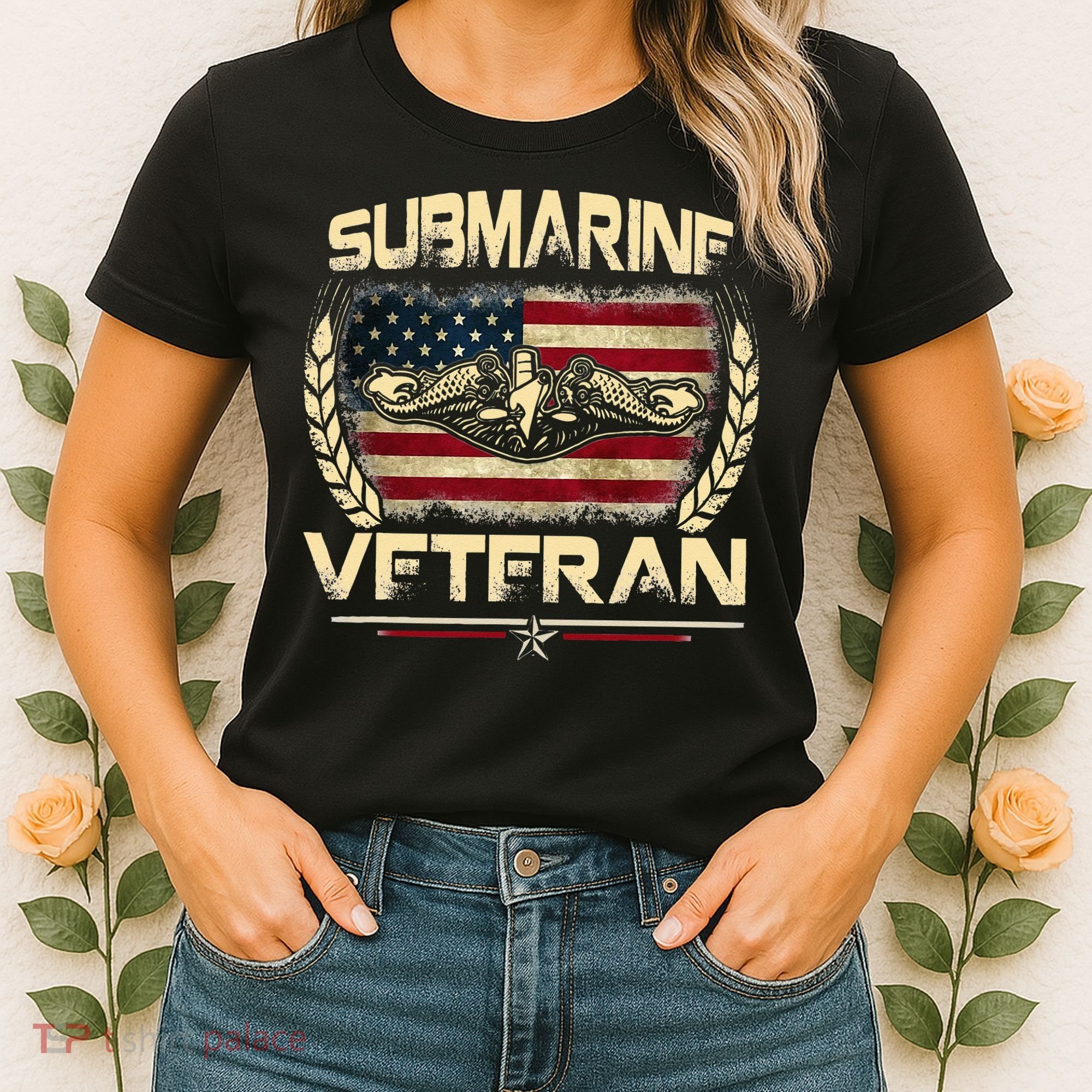 U.S Submarines Veteran Service Military Patriotic Women's T-Shirt