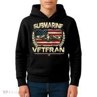 U.S Submarines Veteran Service Military Patriotic Kids Hoodie thumb 4