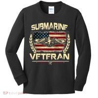 U.S Submarines Veteran Service Military Patriotic Kids Long Sleeve Shirt thumb 0