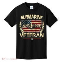 U.S Submarines Veteran Service Military Patriotic Kids T-Shirt thumb 0
