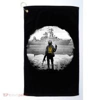 Ukraine Soldier Vs Russian Warship Golf Towel thumb 0