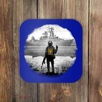 Ukraine Soldier Vs Russian Warship Coaster thumb 0