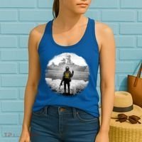 Ukraine Soldier Vs Russian Warship Women's Tank Top thumb 2