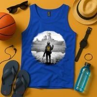 Ukraine Soldier Vs Russian Warship Tank Top thumb 4