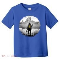 Ukraine Soldier Vs Russian Warship Toddler T-Shirt thumb 0