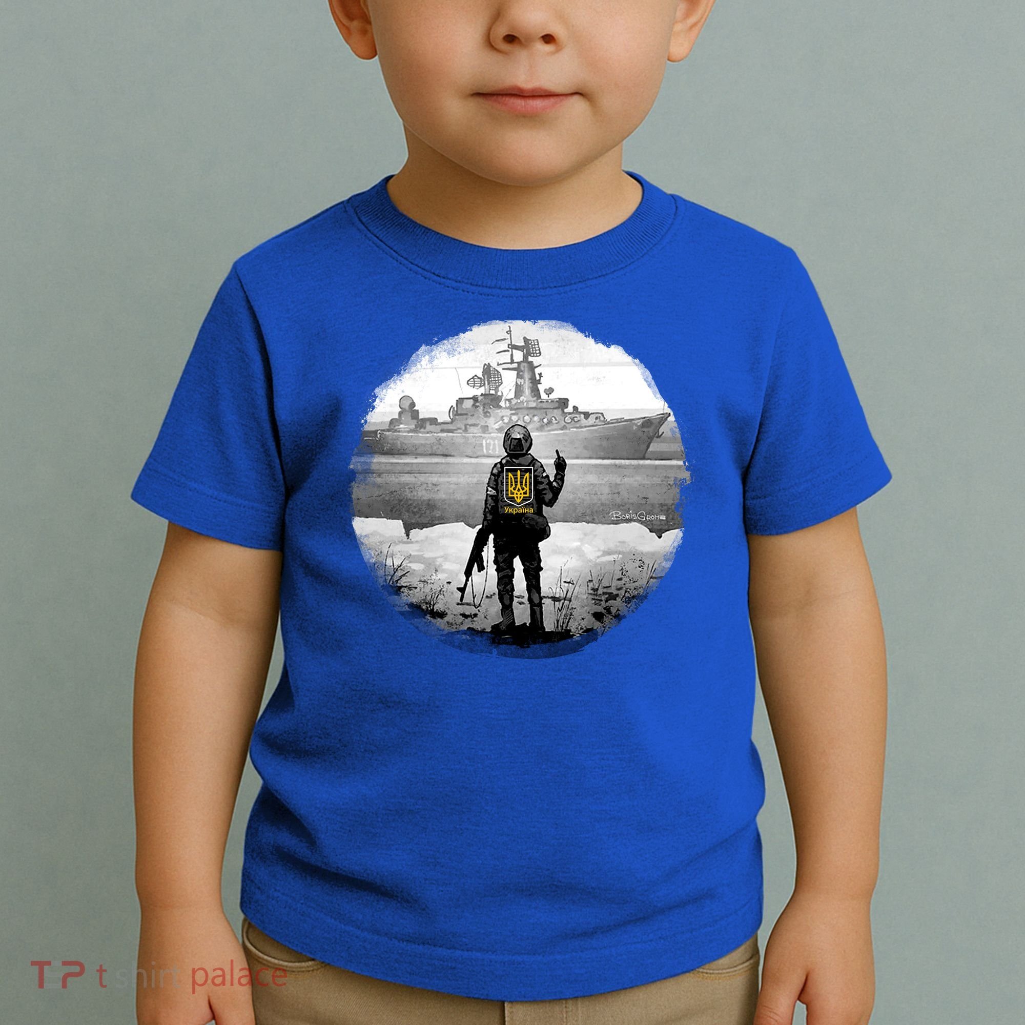 Ukraine Soldier Vs Russian Warship Toddler T-Shirt