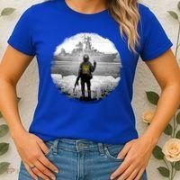 Ukraine Soldier Vs Russian Warship Women's T-Shirt thumb 2