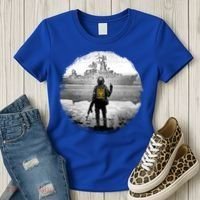 Ukraine Soldier Vs Russian Warship Women's T-Shirt thumb 3