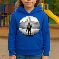 Ukraine Soldier Vs Russian Warship Kids Hoodie thumb 3