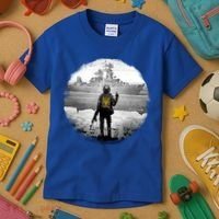 Ukraine Soldier Vs Russian Warship Kids T-Shirt thumb 3