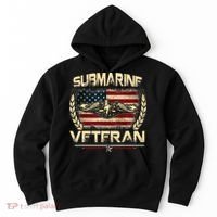 U.S Submarines Veteran Service Military Patriotic Hoodie thumb 0