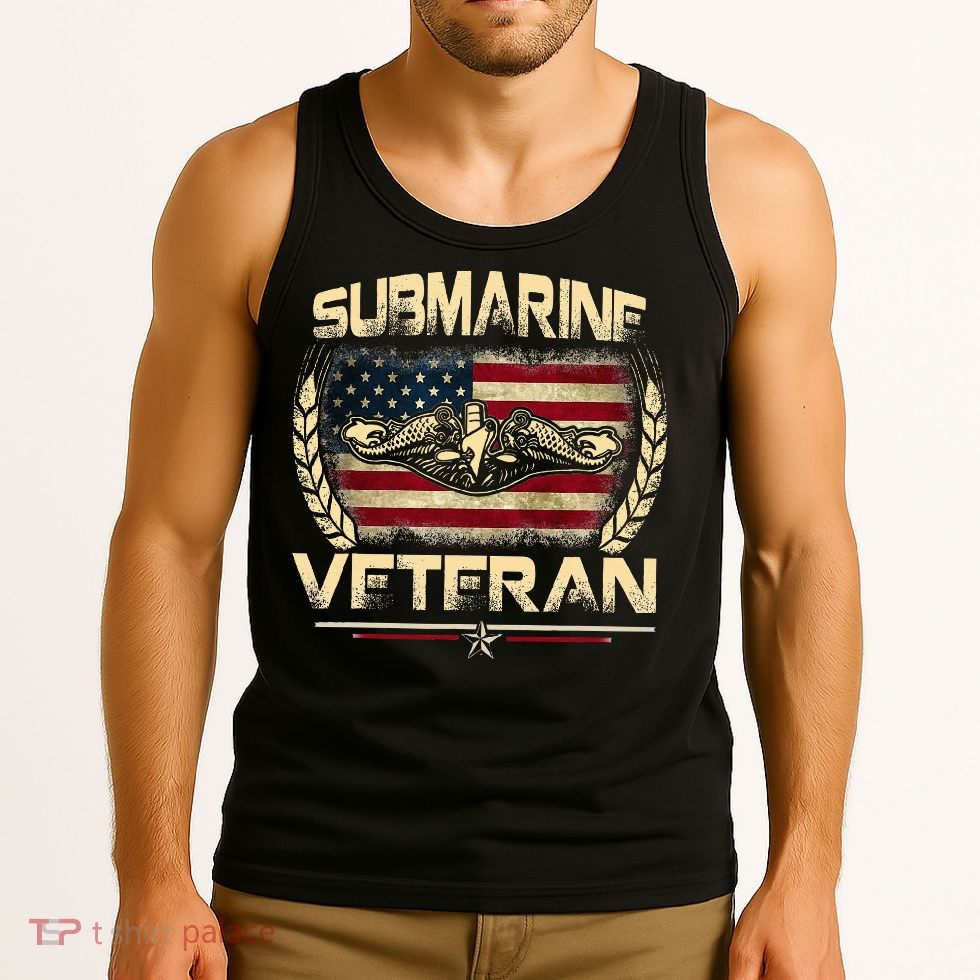 U.S Submarines Veteran Service Military Patriotic Tank Top