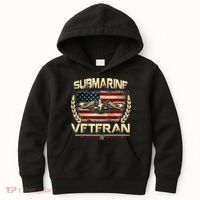 U.S Submarines Veteran Service Military Patriotic Kids Hoodie thumb 0