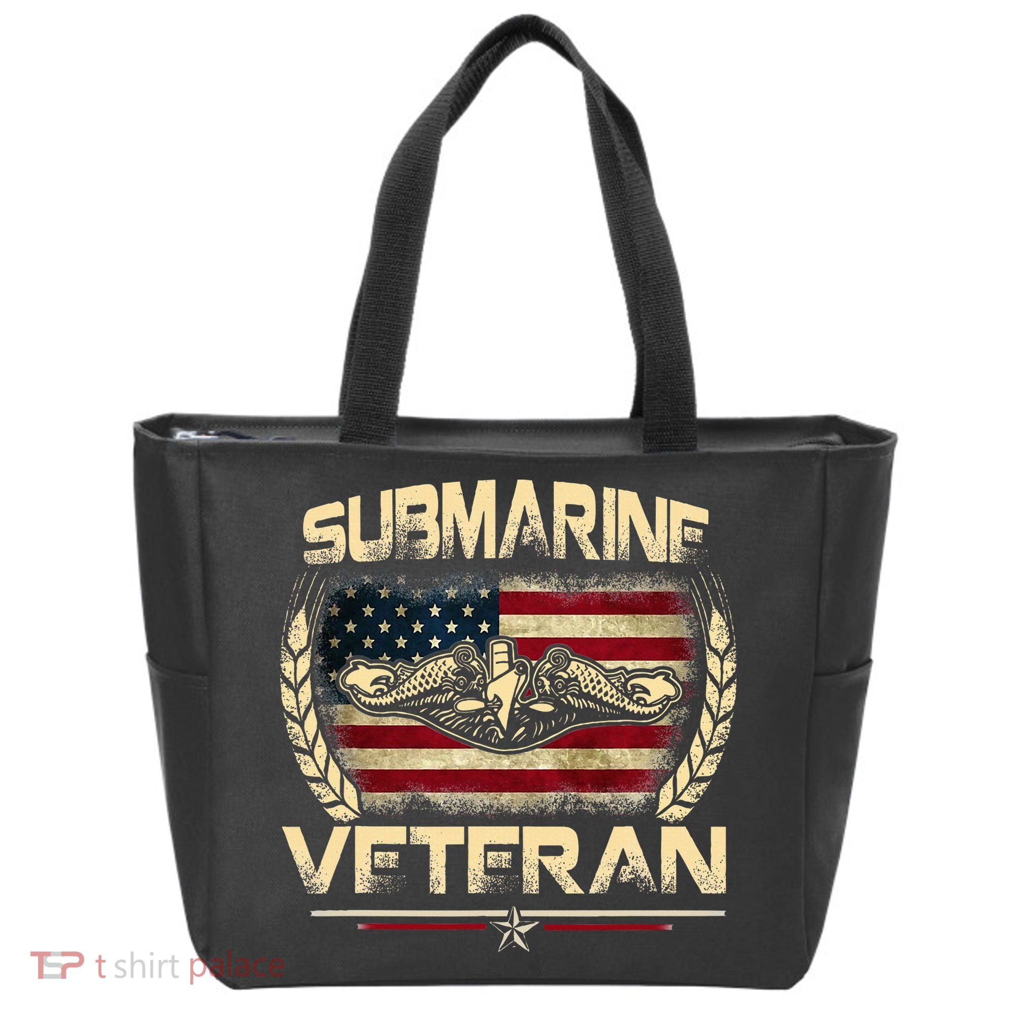 U.S Submarines Veteran Service Military Patriotic Tote Bag