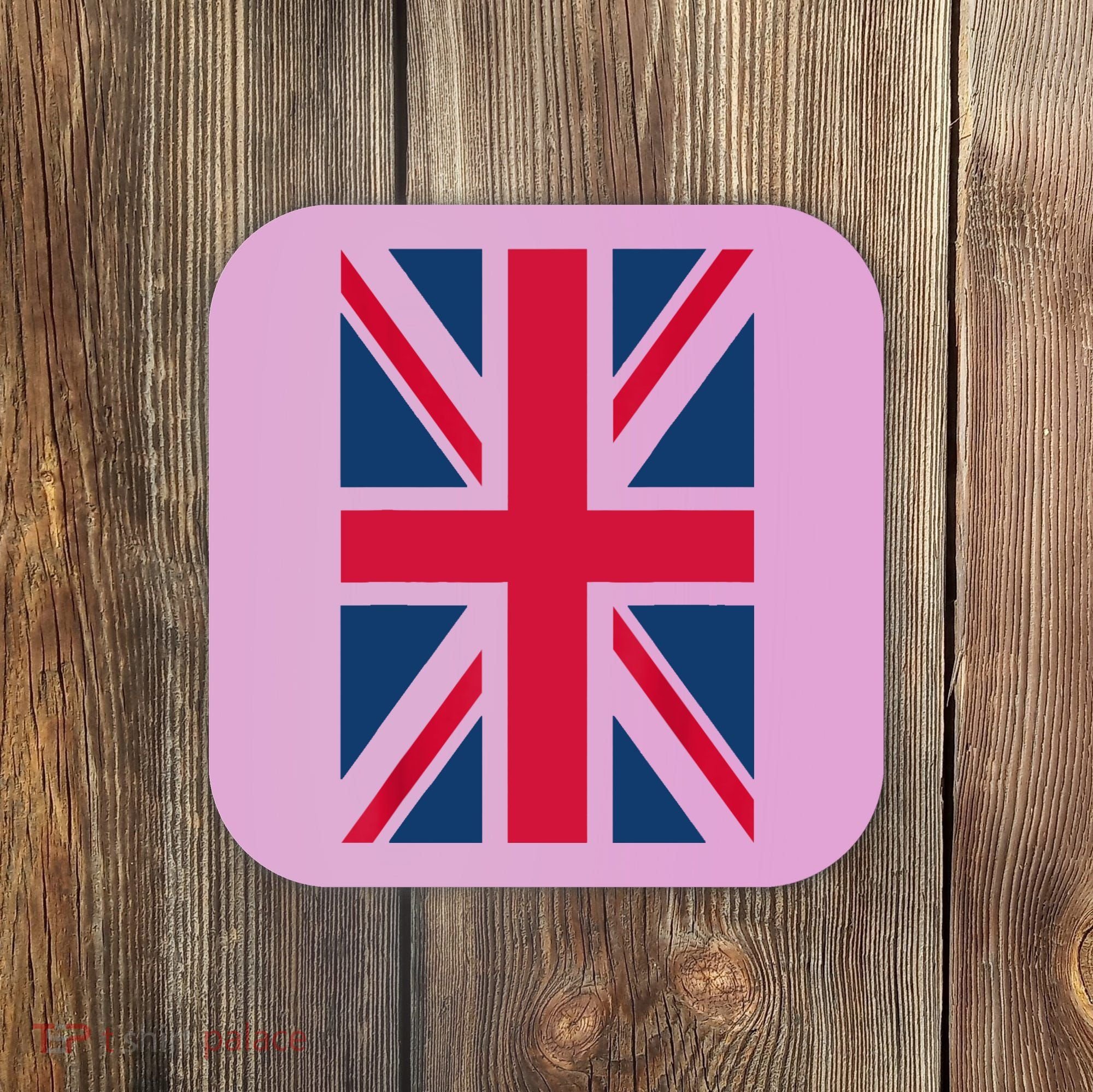 UK Shirt Women Men | Cool Vertical British Union Jack Flag Coaster