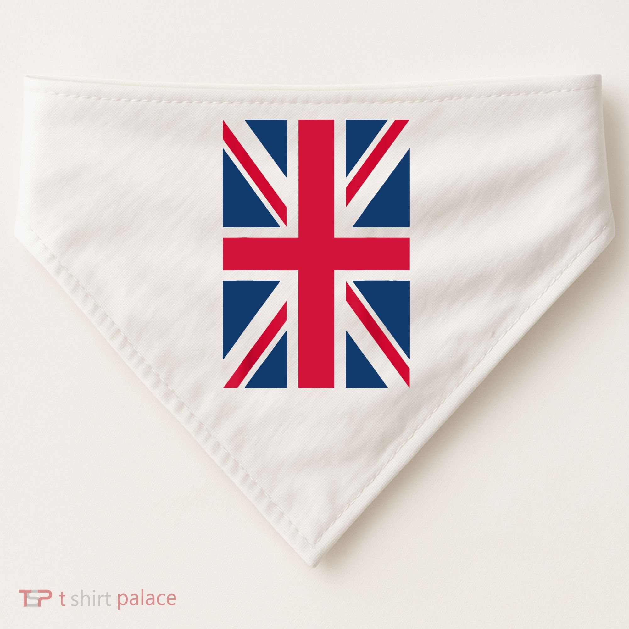 UK Shirt Women Men | Cool Vertical British Union Jack Flag USA-Made Doggie Bandana