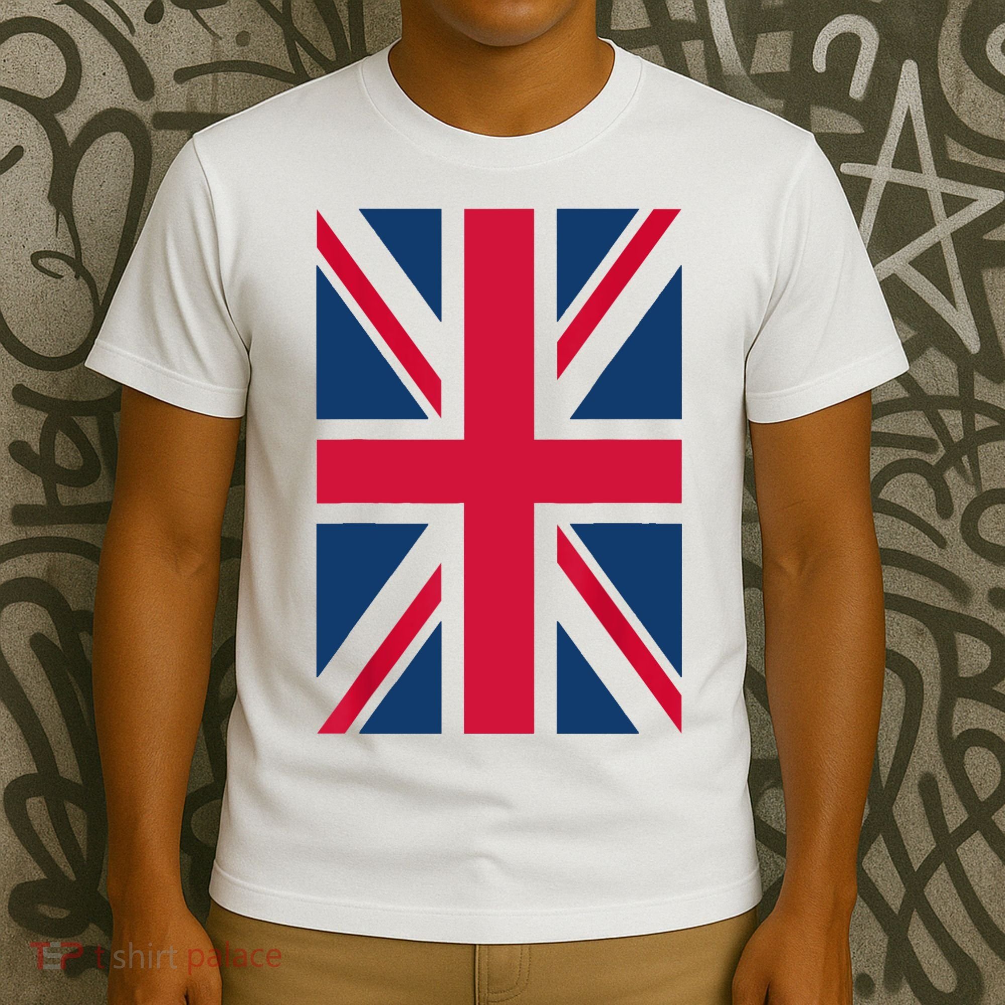 UK Shirt Women Men | Cool Vertical British Union Jack Flag T-Shirt