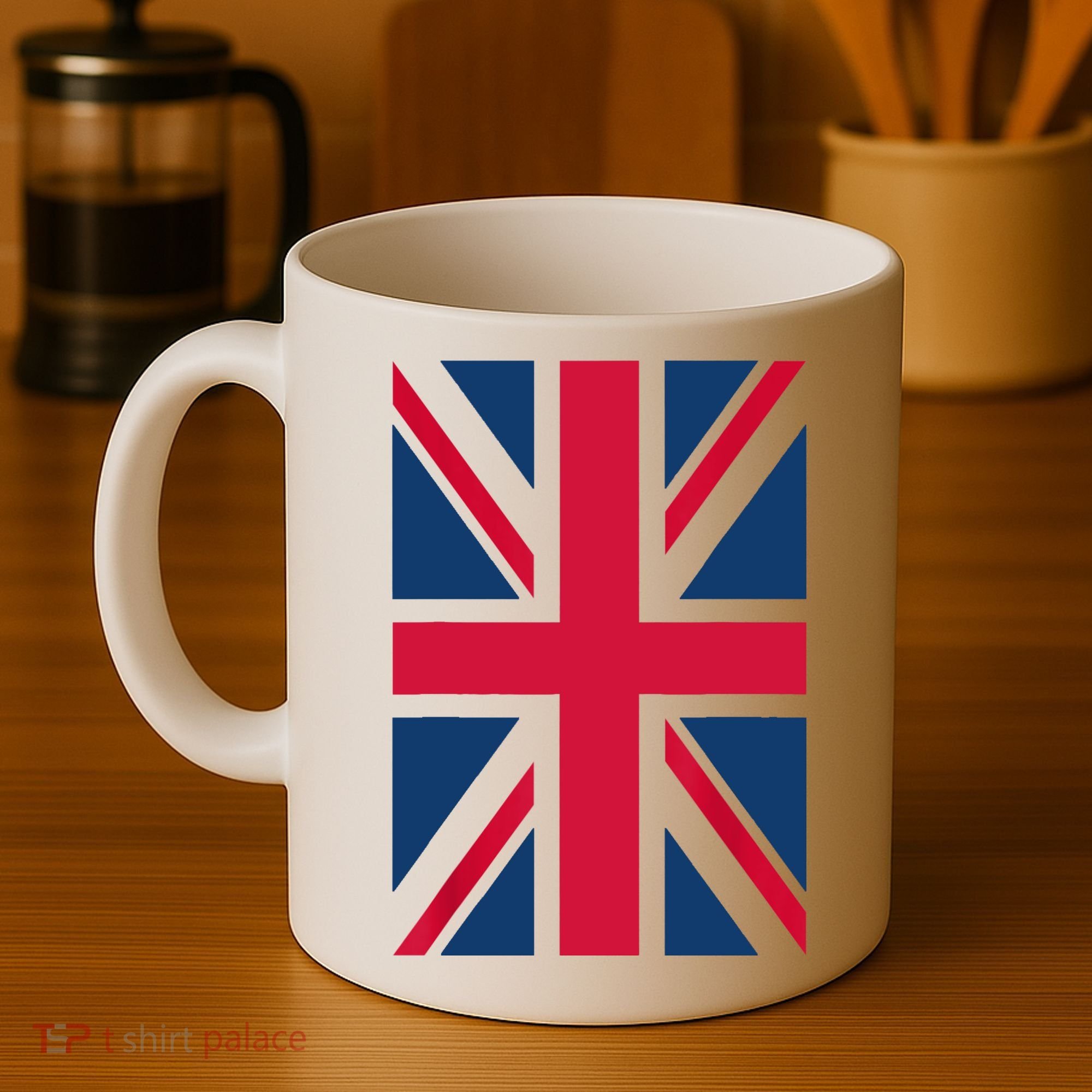 UK Shirt Women Men | Cool Vertical British Union Jack Flag Coffee Mug