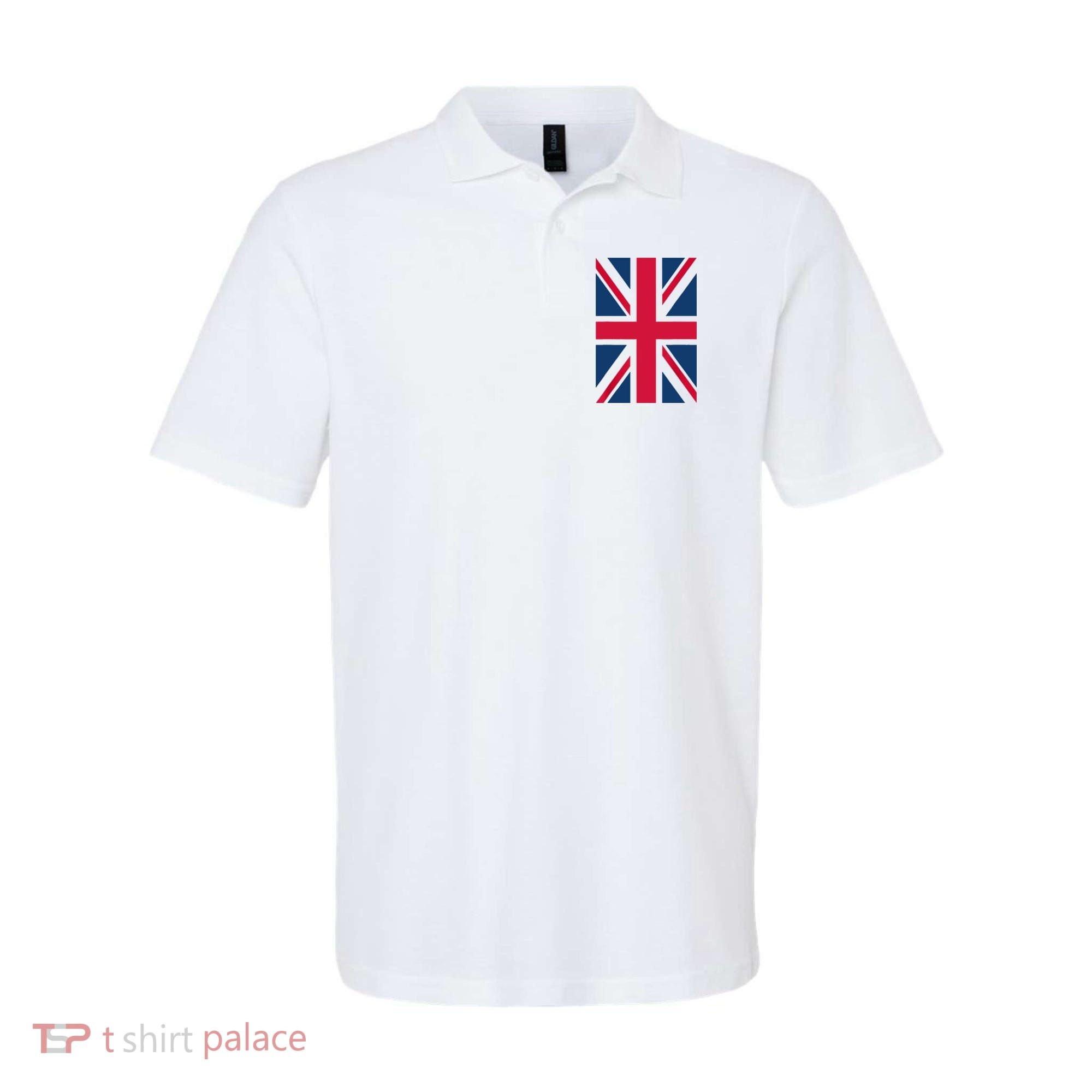 UK Shirt Women Men | Cool Vertical British Union Jack Flag Polo