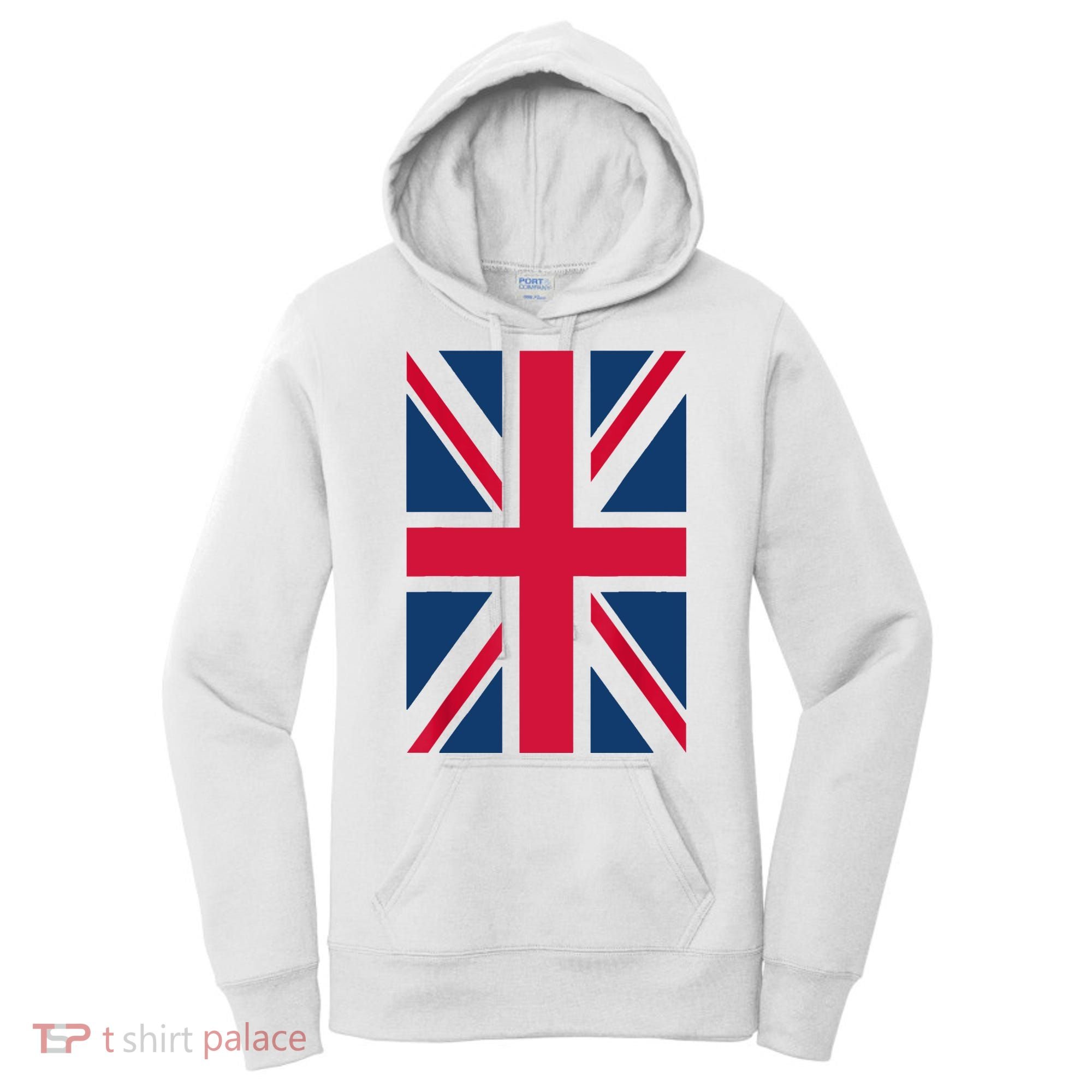 UK Shirt Women Men | Cool Vertical British Union Jack Flag Women's Hoodie