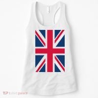 UK Shirt Women Men | Cool Vertical British Union Jack Flag Women's Tank Top thumb 0