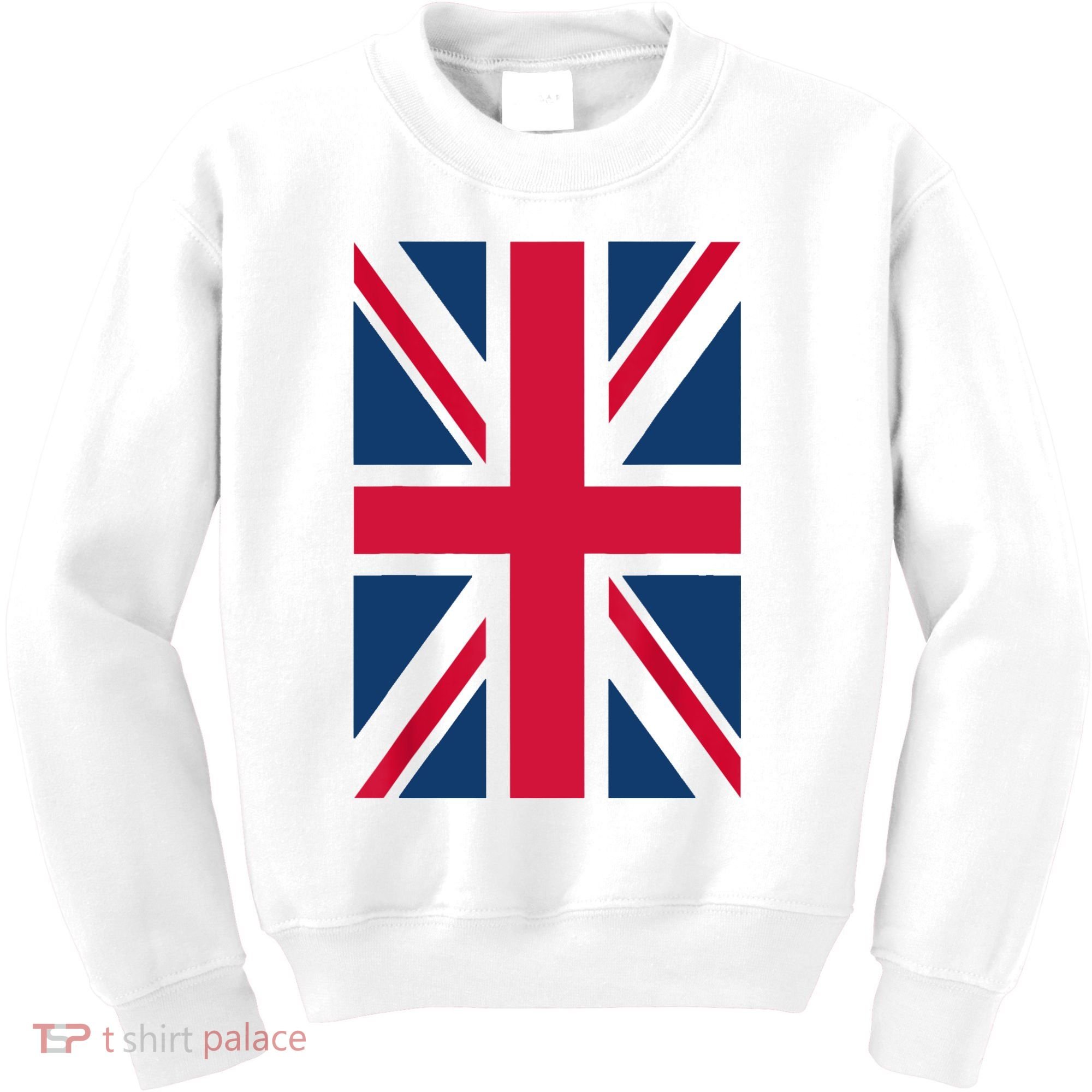 UK Shirt Women Men | Cool Vertical British Union Jack Flag Kids Sweatshirt
