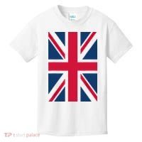 UK Shirt Women Men | Cool Vertical British Union Jack Flag Kids T-Shirt thumb 0